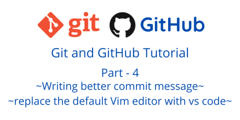 Change git editor and writing better commit message